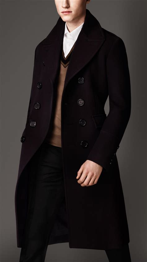 burberry wool military coat jacket mens